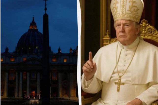 Ağ Evdə qalmaqal: Tramp Papa kimi təsvir olunan fotoya münasibət bildirdi
