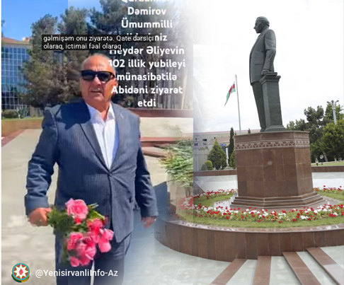 Baş redaktor Ümummilli lider Heydər Əliyevin abidəsini Ziyarət edib