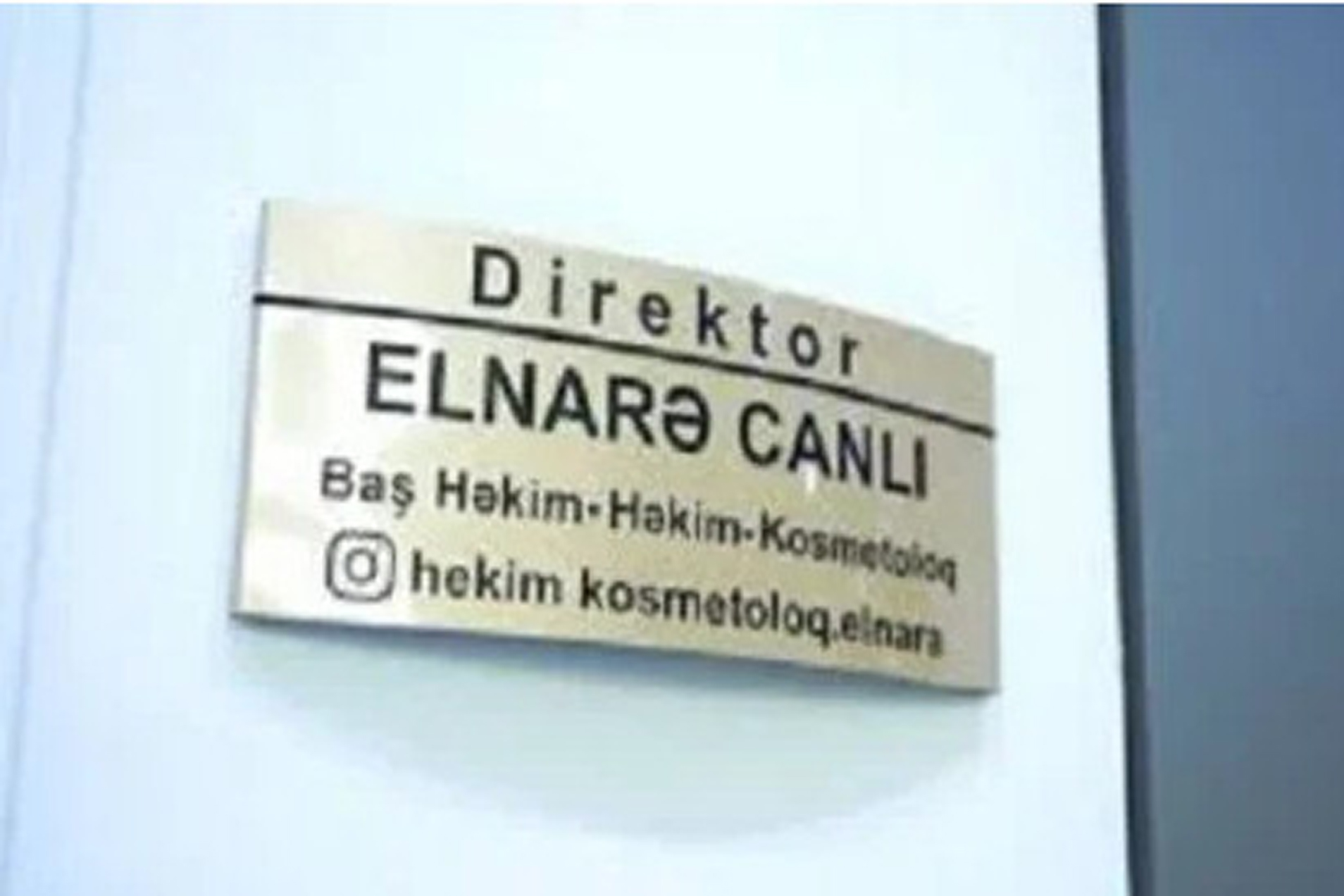 "Elnarə Canlı Beauty Center"-in lisenziyası və diplomu var? -Tolik nə zamandan estetik klinikaların qarantı oub? FOTO