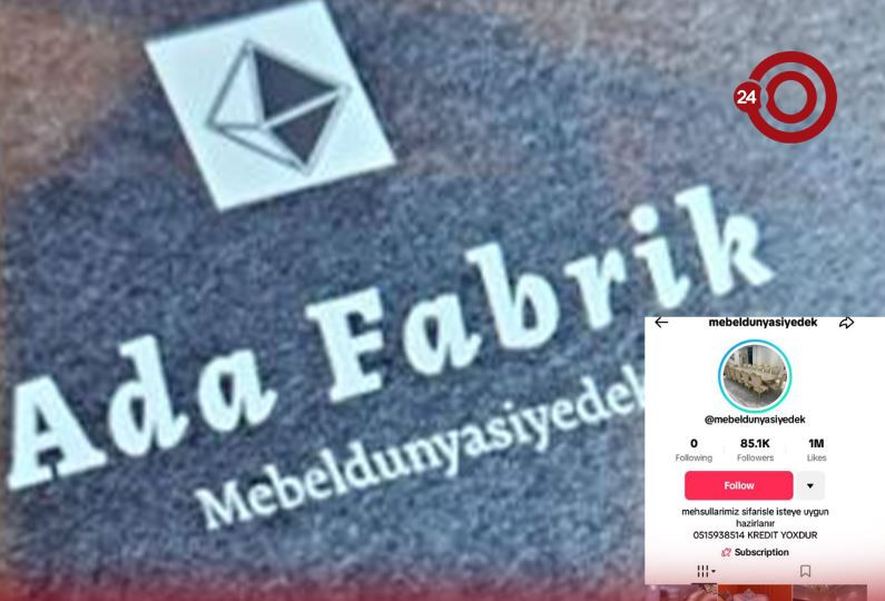 “Tiktok” da Sevda-Vasif cütlüyü insanları necə tələyə salır? — “Ada fabrik” adı altında mebel satışı….