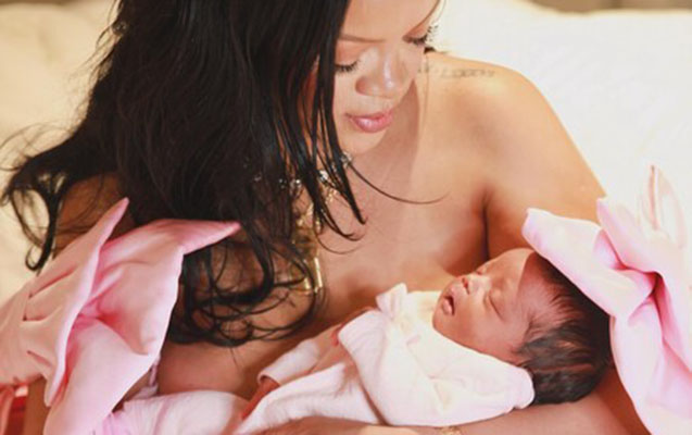 Rihanna yeni doğulan qızının fotosunu paylaşdı