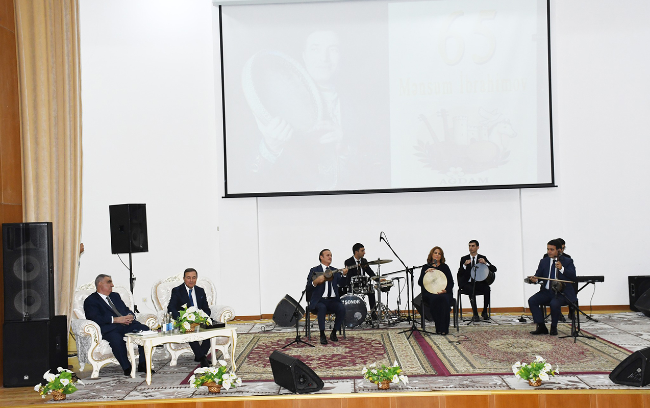 Ağdamda Mənsum İbrahimovun 65 illik yubileyi qeyd olundu - Fotolar
