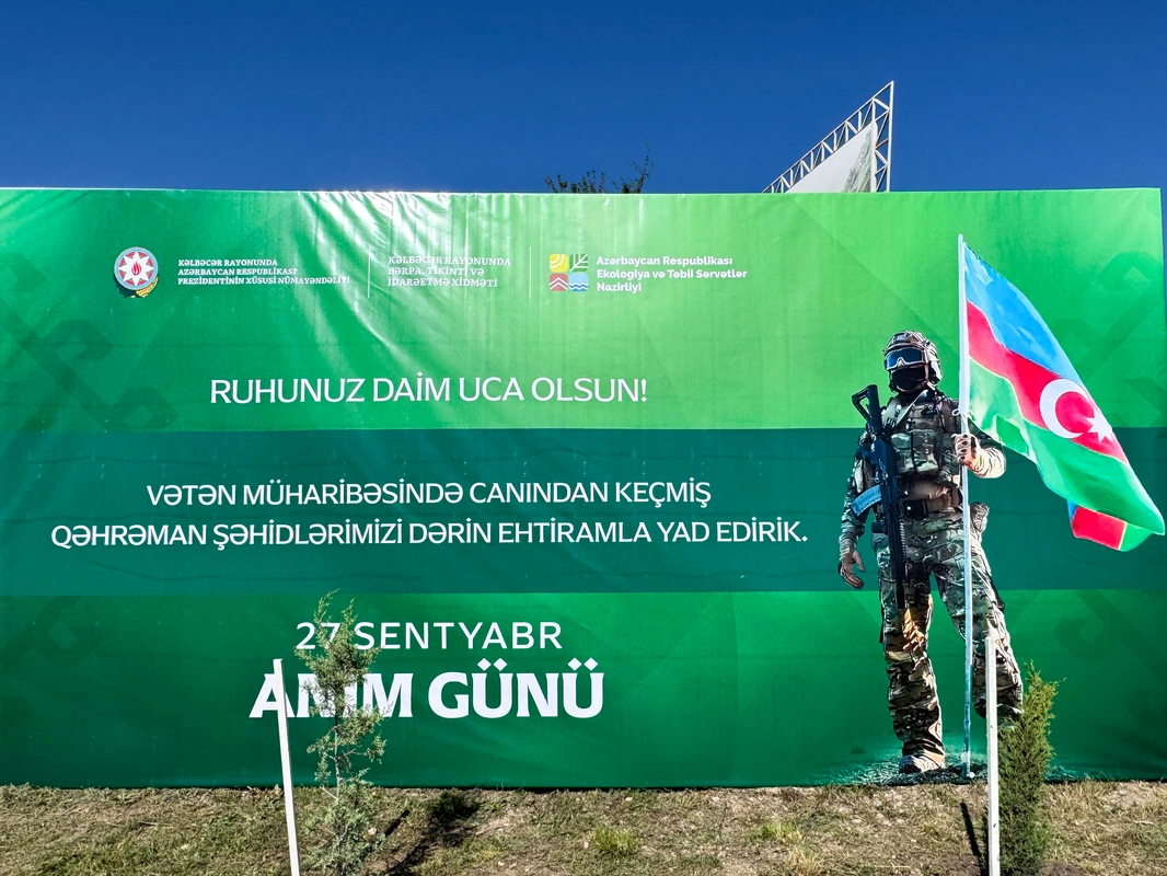 Kəlbəcərdə 27 Sentyabr - Anım Gününə həsr olunan ağacəkmə aksiyası keçirilib