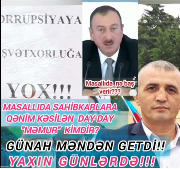Masallıda sahibkarlara qənim kəsilən dayday "MƏMUR" kimdir?