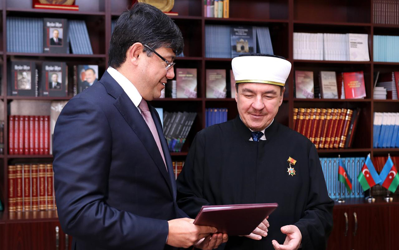Diaspor Komitəsində Polşa müftisi ilə görüş keçirildi - Fotolar