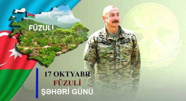Bu gün Füzulinin işğaldan azad olunmasından altı il ötür